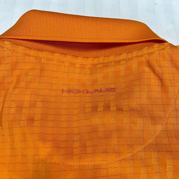 Jack Nicklaus Polo Shirt Mens Size XL Yellow Plaid Golf Performance Short Sleeve - Picture 5 of 13